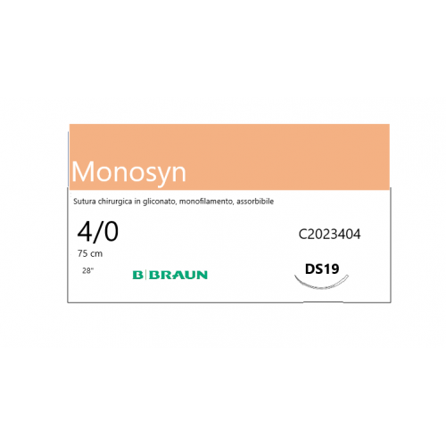 MONOSYN ASSORBIBILE INCOLORE 4/0 (1,5) 70CM DS19