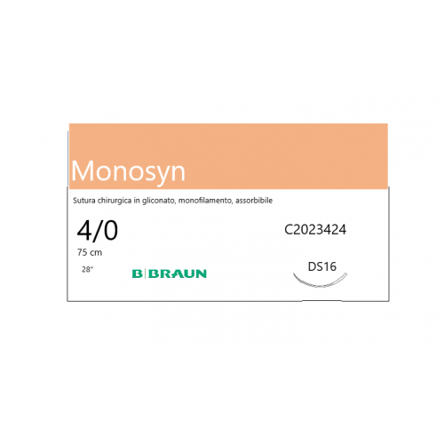 MONOSYN ASSORBIBILE INCOLORE 4/0 (1,5) 70CM DS16