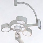 Lampade scialitiche per uso medicale, ambulatoriale e per sale operatorie.